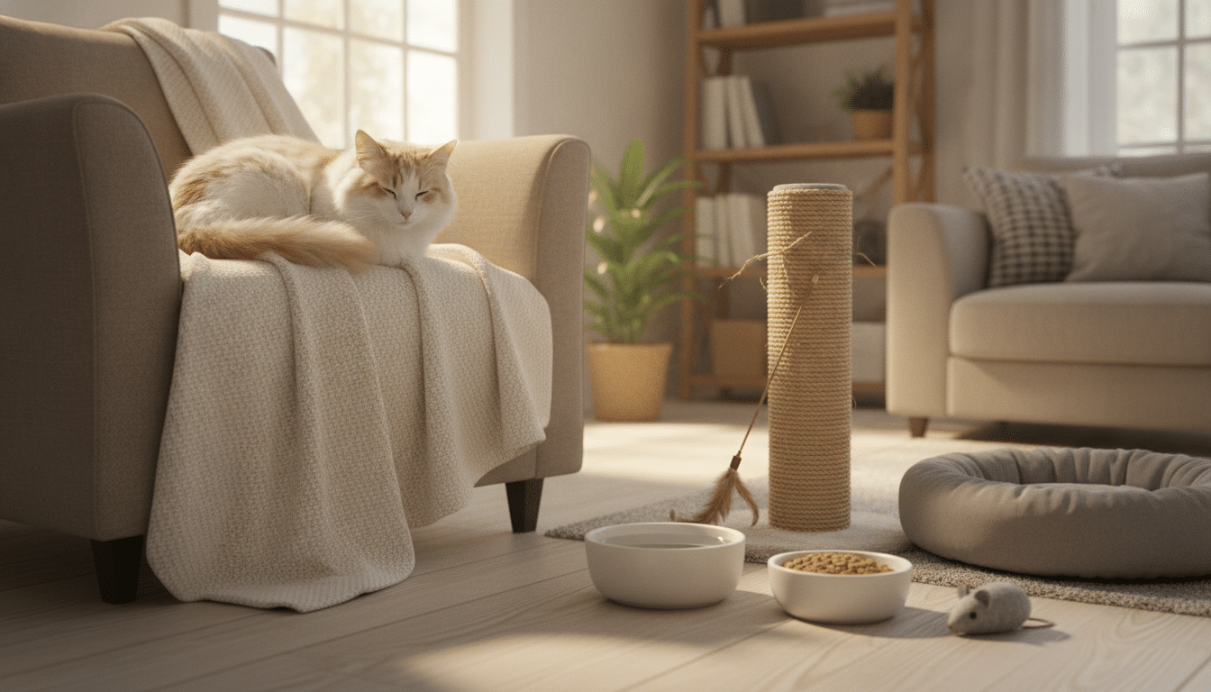 découvrez les conseils essentiels pour réussir la première garde de votre chat et assurer son bien-être pendant votre absence.